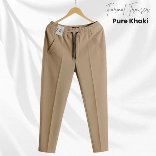 2 Pies Premium Formal Khaki & Ash Trouser For man