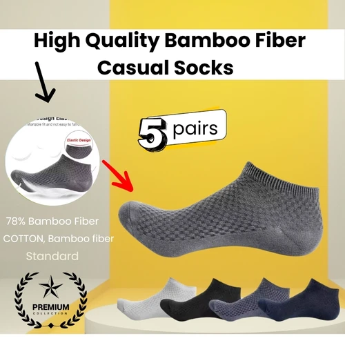 Casual Socks Breathable Antibacterial Deodorant-5 pairs