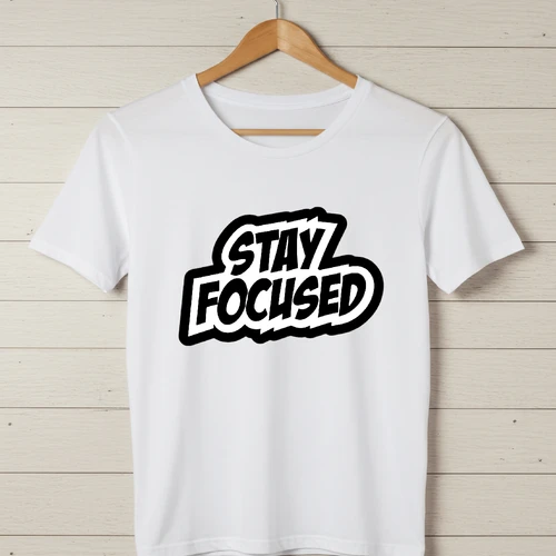 Stay Focused T-Shirt - Motivational Tee