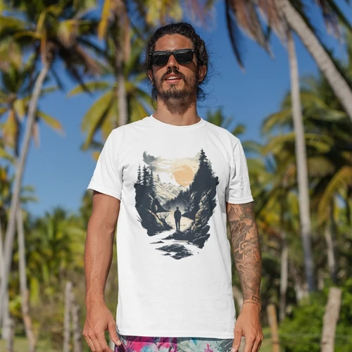 Hiking Trail T-Shirt - Adventure Nature Tee