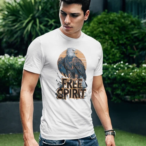Free Spirit Eagle T-Shirt - Motivational Graphic Tee