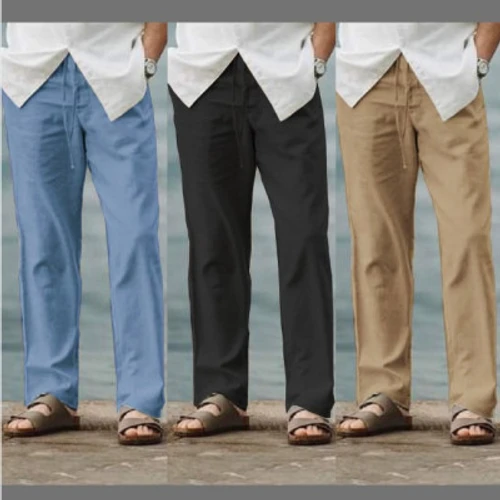 3 Pcs Soft Remi Cotton Trouser for Men