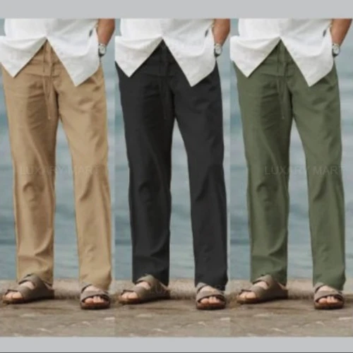 3 Pcs Soft Remi Cotton Trouser for Men