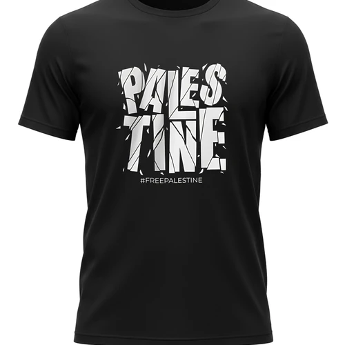 Cracked Palestine T-Shirt - Free Palestine Solidarity Tee