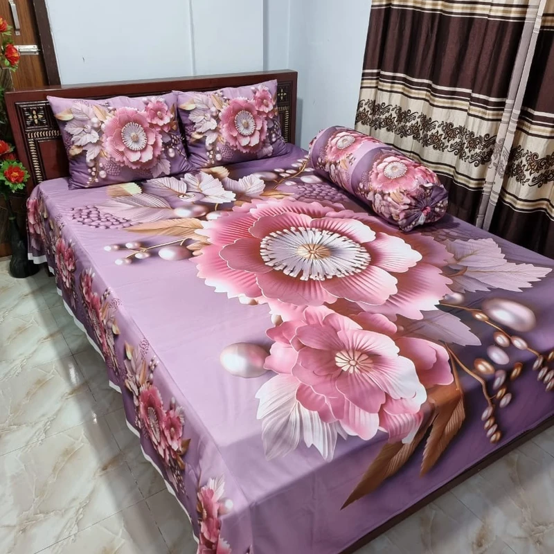 Primium 3D Bedsheet Four Piece Set