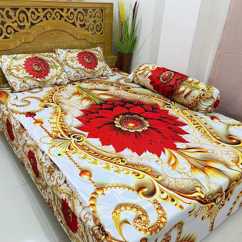 China Premium 3D Design Bed Sheet