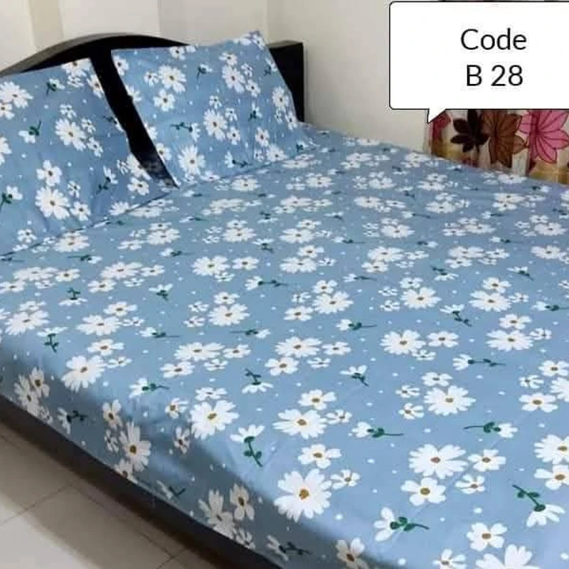 King Size Bedsheet Set With Two Pillow Covers