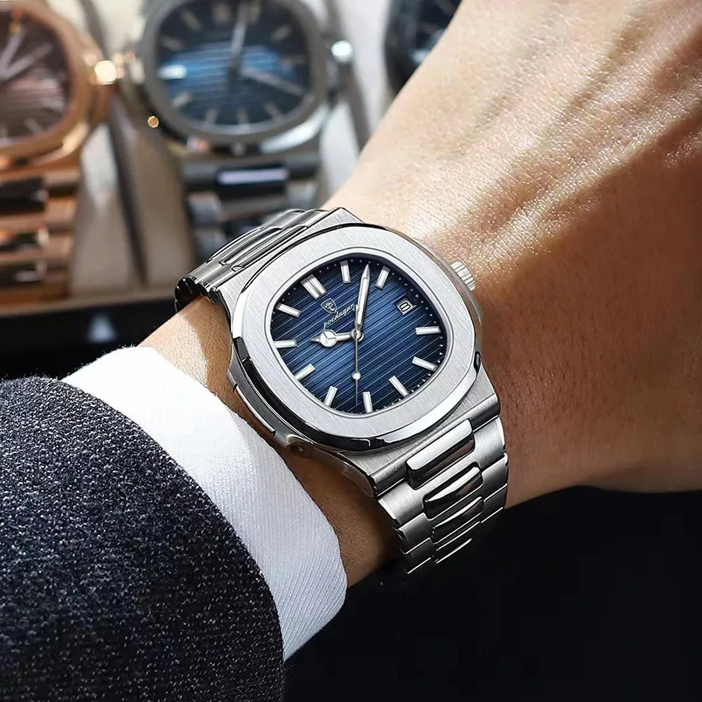 POEDAGAR Luxury Wrist Watch Waterproof for Male