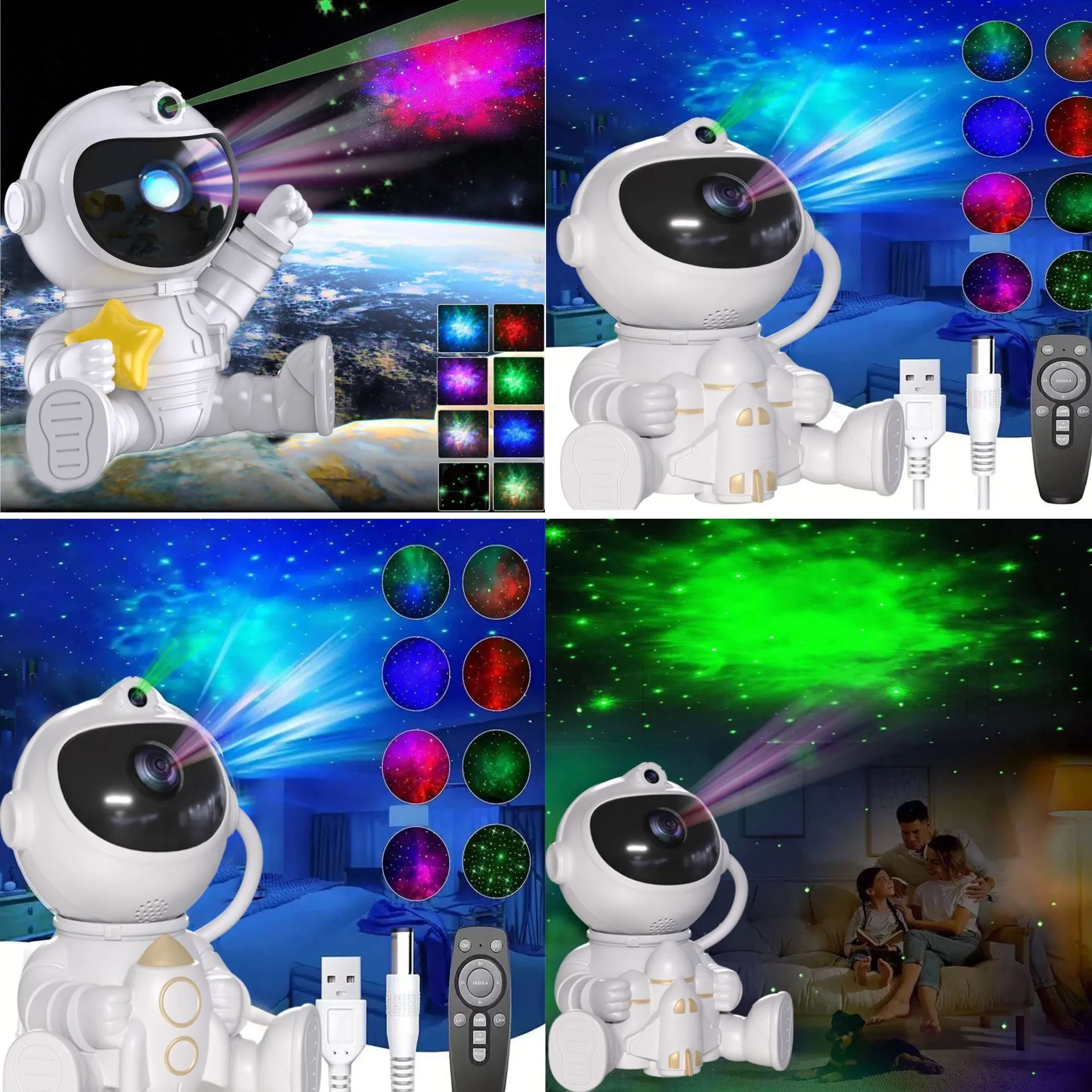 Astronaut Projector Robot Night Light L4-L3081