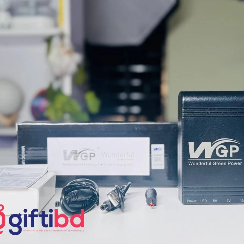 WGP mini UPS 10400mAh – 5/9/12V – Black (New Version)