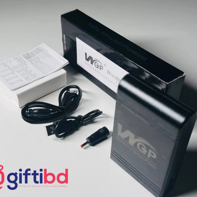 WGP mini UPS 10400mAh – 5/9/12V – Black (New Version)