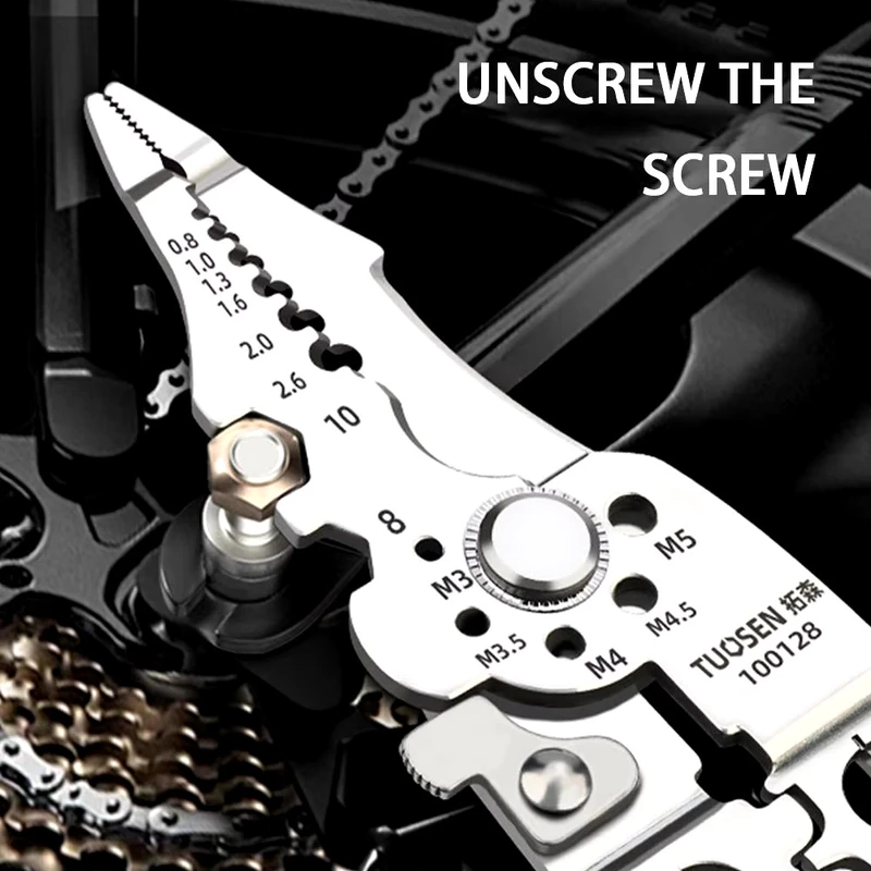 Crimper Cable Cutter Adjustable Automatic Wire Stripper Multifunctional Stripping Crimping Pliers Terminal Hand Tool - Image 3