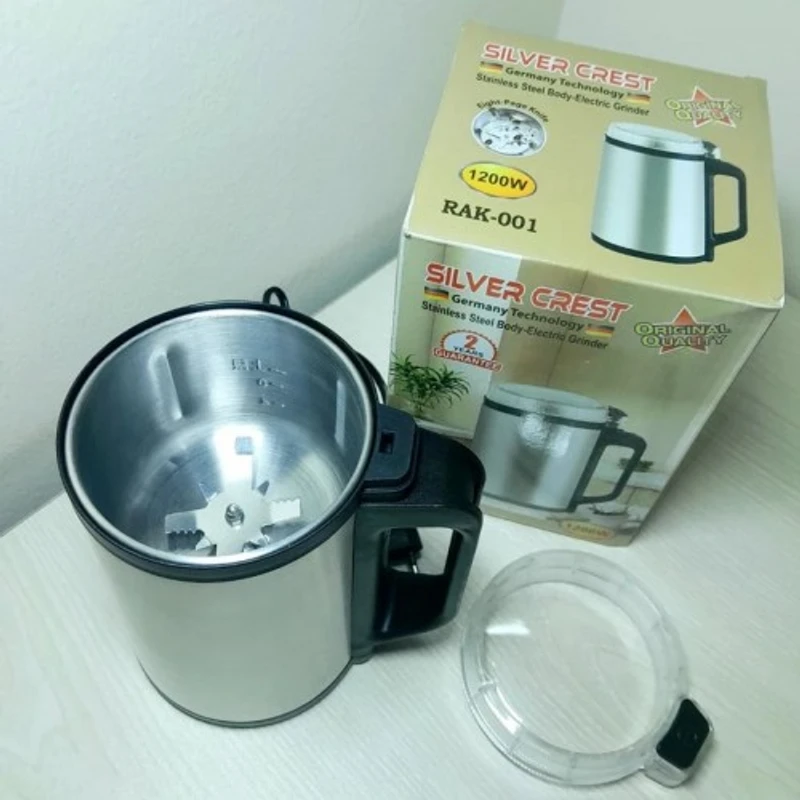 Silver Crest Stainless Steel Electric Mini Grinder 1200 Watt