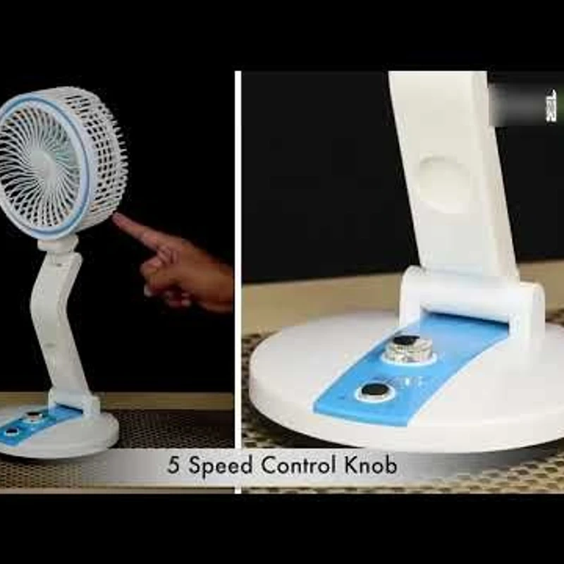 LR 2018 Rechargeable Folding Table Fan - Image 3