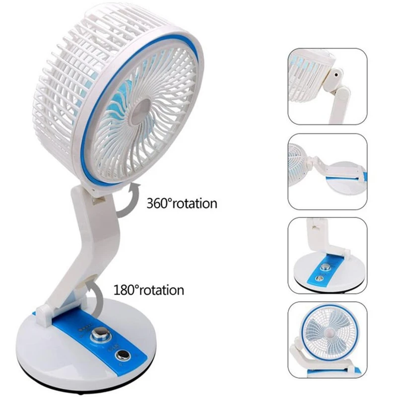LR 2018 Rechargeable Folding Table Fan - Image 5
