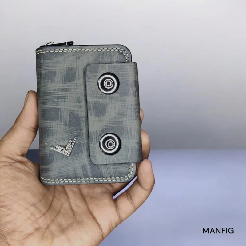 New China Imported Fashionable PU Leather Card Holder & Wallet For Men– Black And Coffe And Brown Colour Waller For Men - Image 5