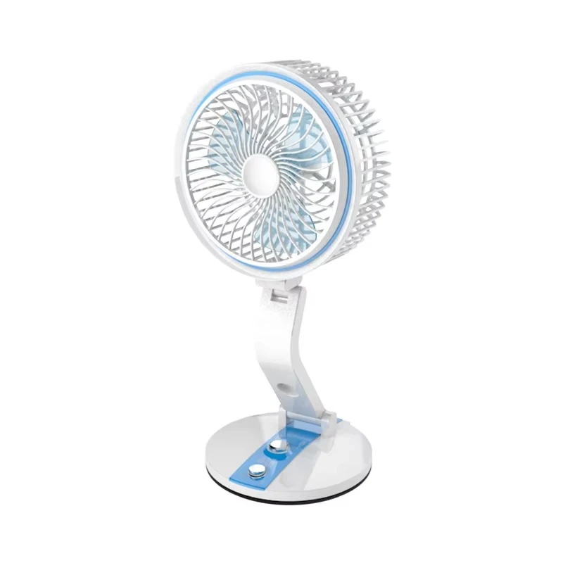 Rechargeable Multifunction Folding Fan With LED Light - LR Fan - Image 4