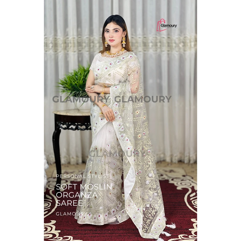 Soft Moslin Organza_white - Image 4