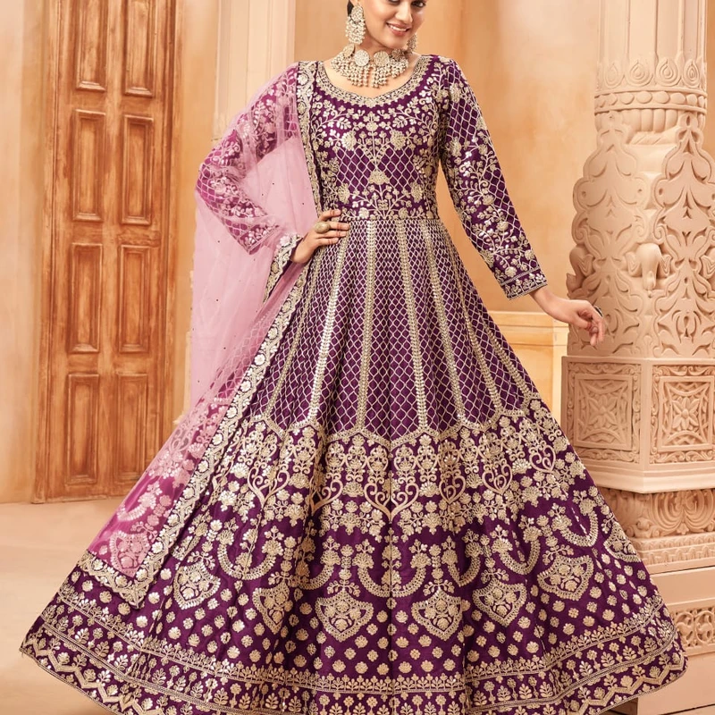 রেডিমেড এমব্রয়ডারি পার্টি ড্রেস - Image 3