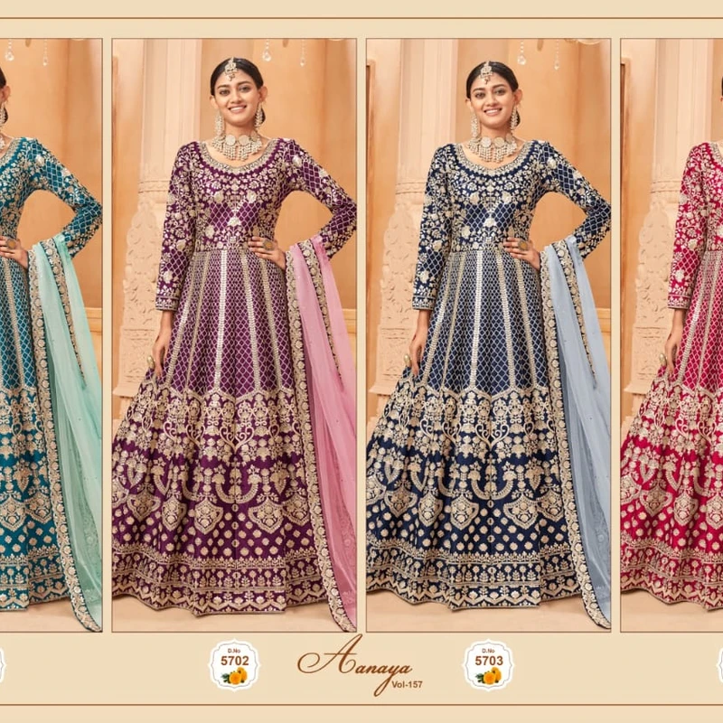 রেডিমেড এমব্রয়ডারি পার্টি ড্রেস - Image 5