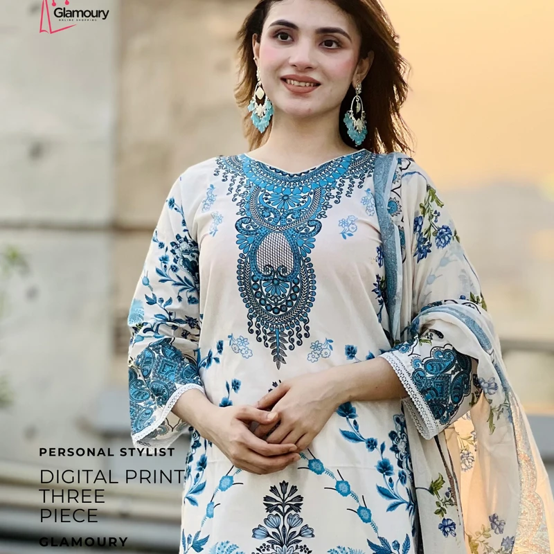 Digital Print Three Piece