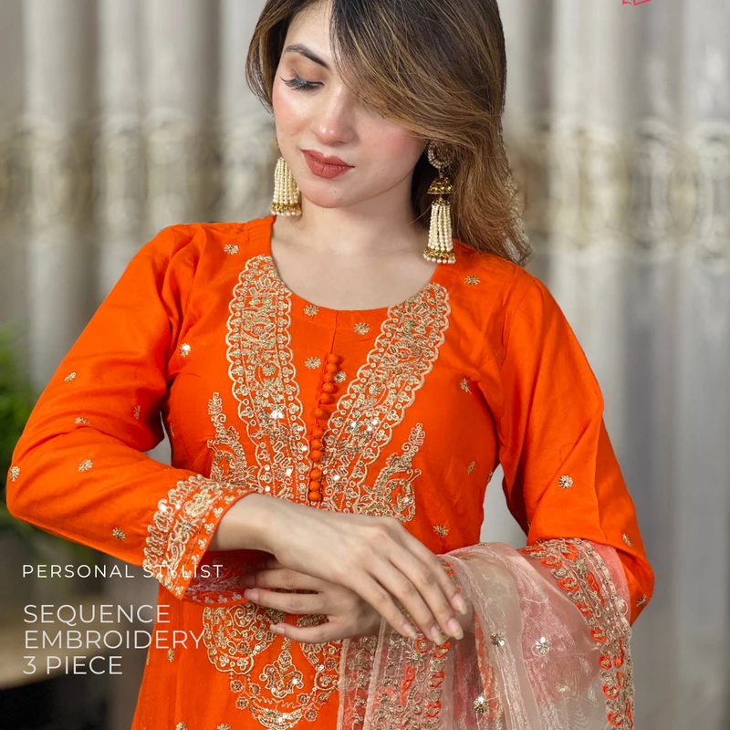 Sequence Embroidery 3 piece