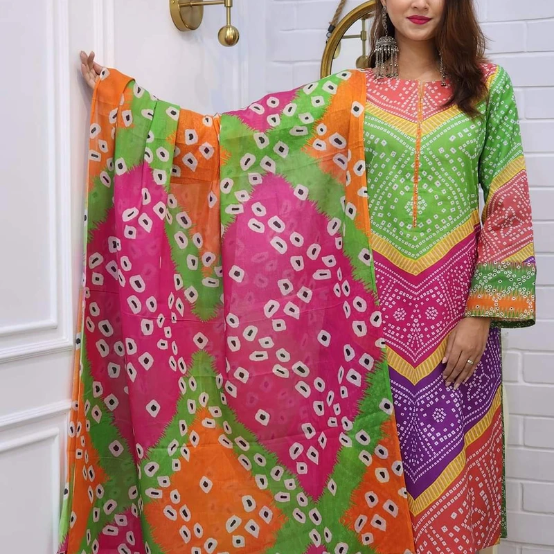 Readymade Cotton Three Piece