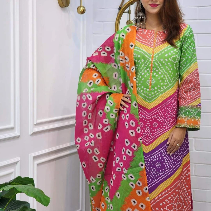 Readymade Cotton Three Piece - Image 3