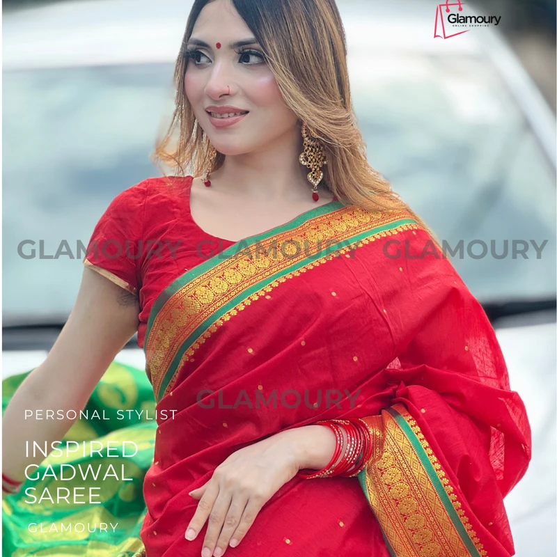 Inspired Gadwall saree_1 - Image 4