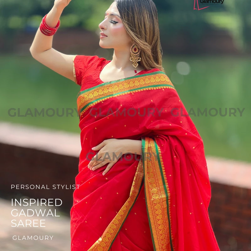 Inspired Gadwall saree_1 - Image 3