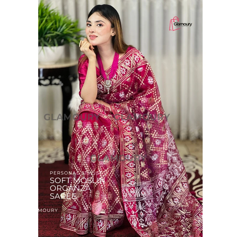 Soft Moslin Organza_Magenda