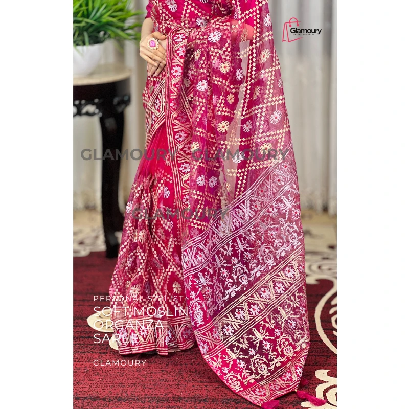 Soft Moslin Organza_Magenda - Image 4