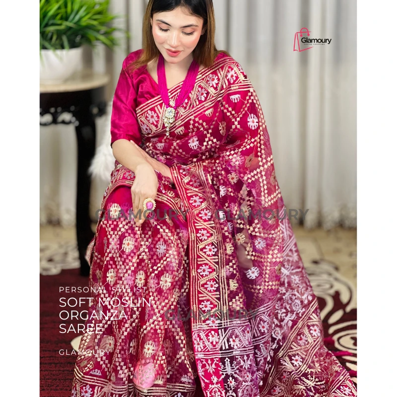 Soft Moslin Organza_Magenda - Image 6