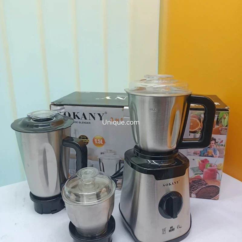 SOKANY187 3-in -1 Stainless Steel Juicer
