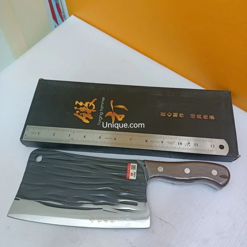 Heavy Duty Meat Cleaver – 999g (Hammered Finish)