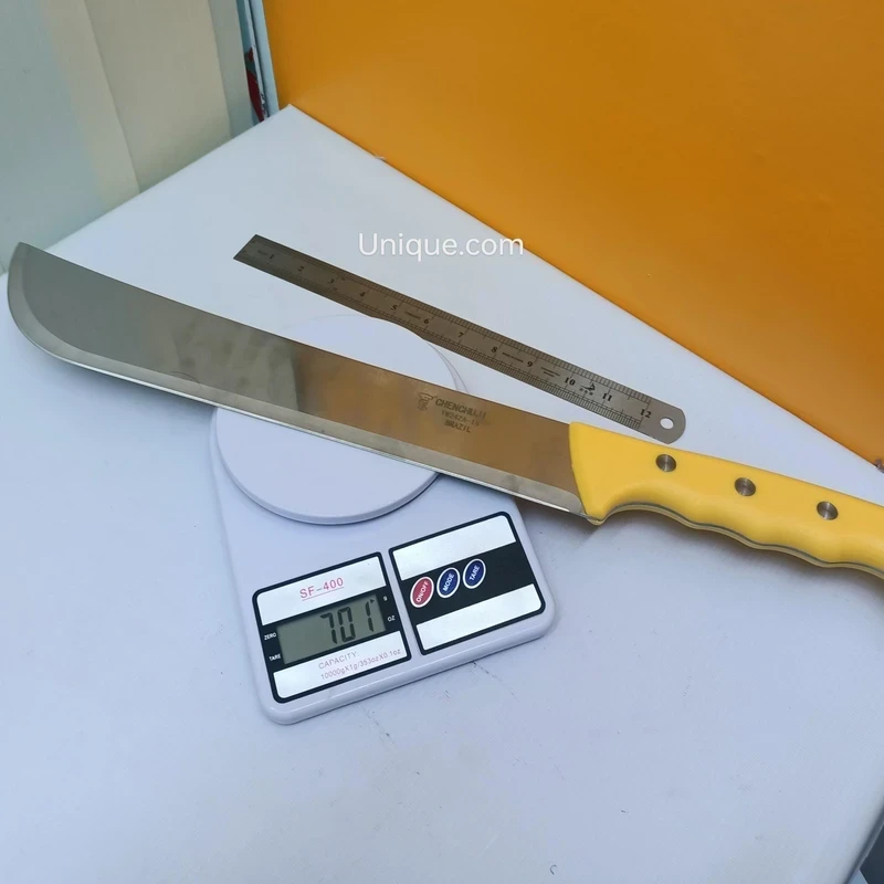 Chenghui Professional Butcher Knife – Yellow Handle Slaughter Cleaver