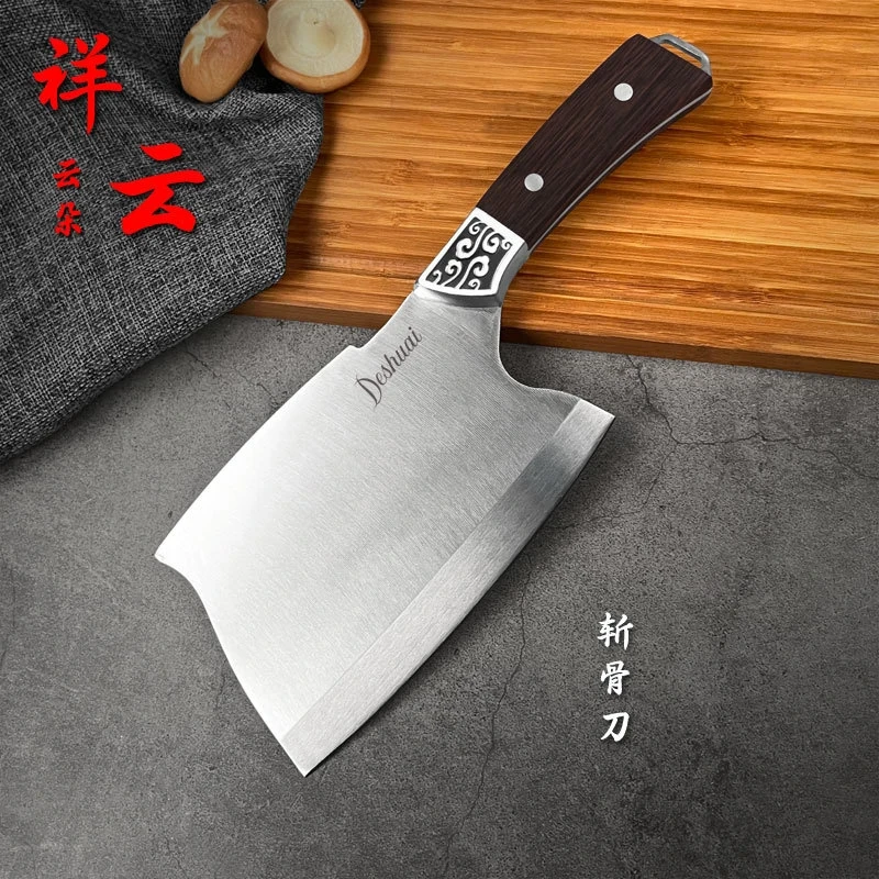 Heavy Duty Meat Cleaver Knife – Wooden Handle