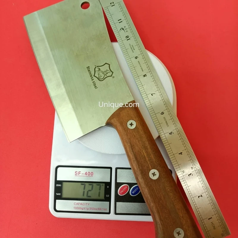 Meat Cutting Knife – Brown and Silver