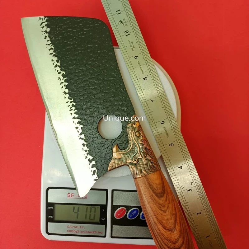 Meat Cleaver Knife – Longquan Ghost Hand-Forged Stainless Steel Slicer