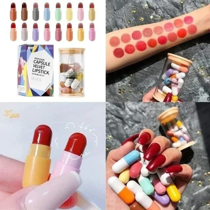 Mini Capsule Lipstick 16 pis lipstick