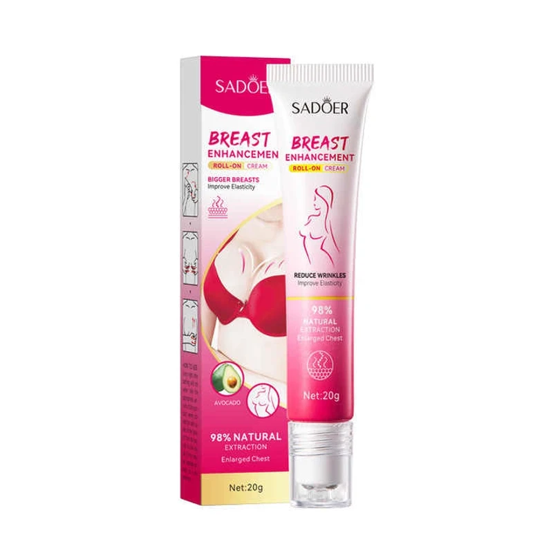 SADOER Breast Cream for Women - Breast Enhancement Roll-On Cream (0.7 Fl.oz/20g) - Image 3
