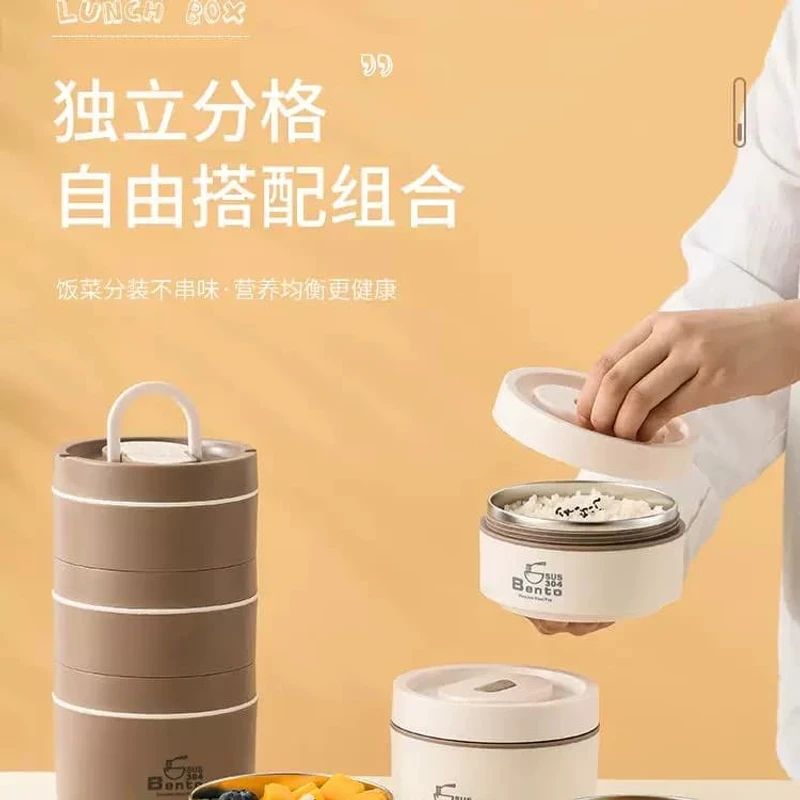 SUS 304 thermostat Lunch Box