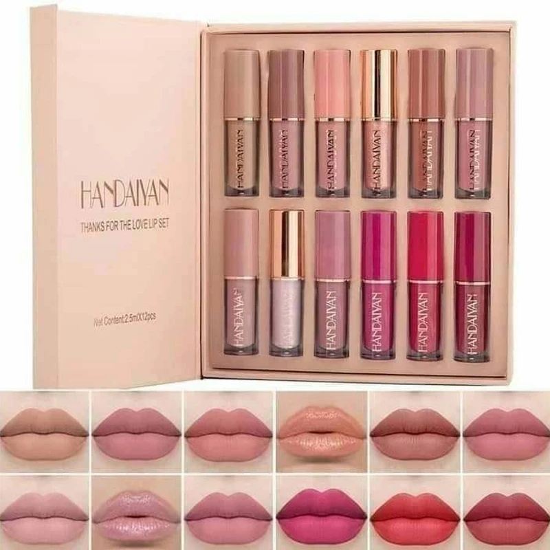 HADIYAN LIP SET OF 12 MULTICOLOR
