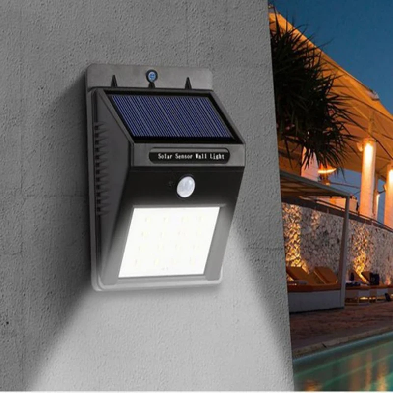 30 LED Motion Sensor Wall Solar Light Waterproof Security Lamp - Image 4