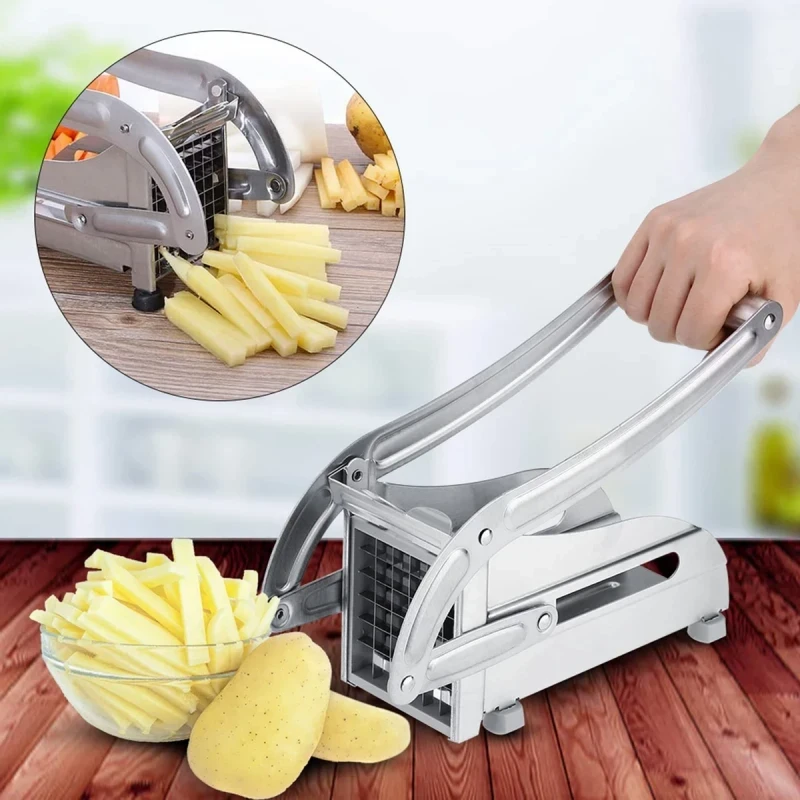 Potato cutter with handle