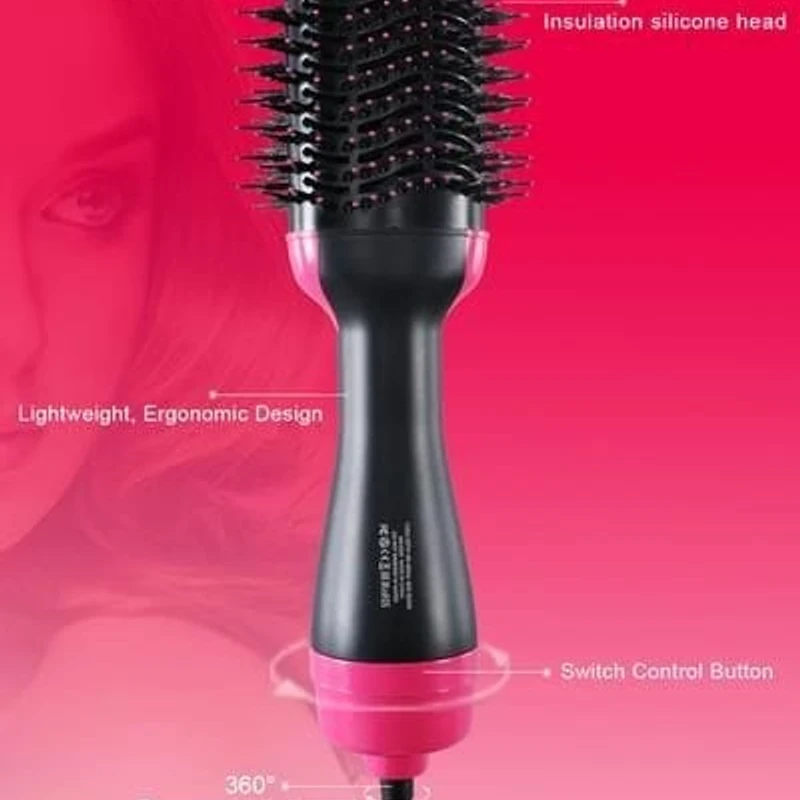 Hot Air Brush 3 in 1. Hair Straightener, Hair Dryer and Volumizer with Comb. Curler Hair Styling Tool - Image 9