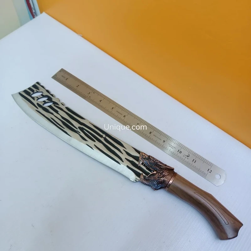 Rustic Knife Dragon Lovers Cutlery Picanheira Stainless Steel Barbecue King Handle Gift Father Friend Great Christmas