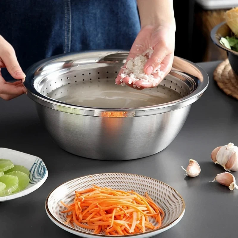 3 IN 1 VEGETABLE CUTTER WITH DRAIN BASKET - Image 5