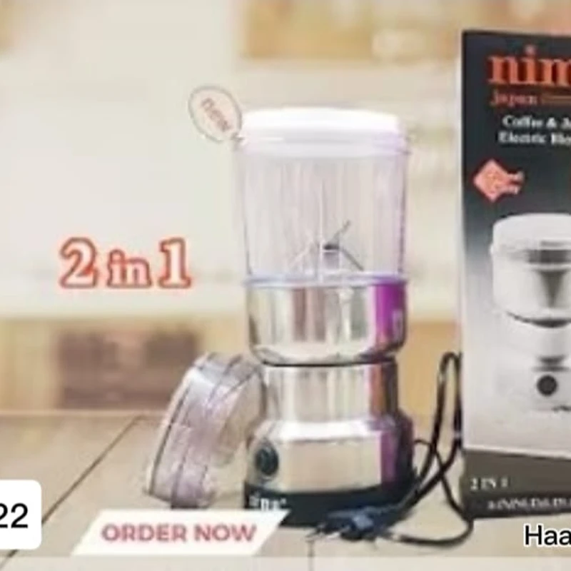 Nima 2 in 1 Electric Spice Grinder & Juicer – Silver good quality