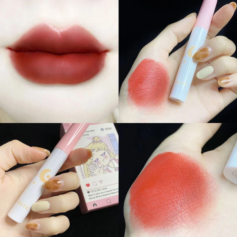 8PCS/SET Little Monster Velvet Lipstick Moisturizer Lip Gloss Long Lasting Waterproof Sexy Color Non-Stick Lip Mud Cosmetic - Image 3